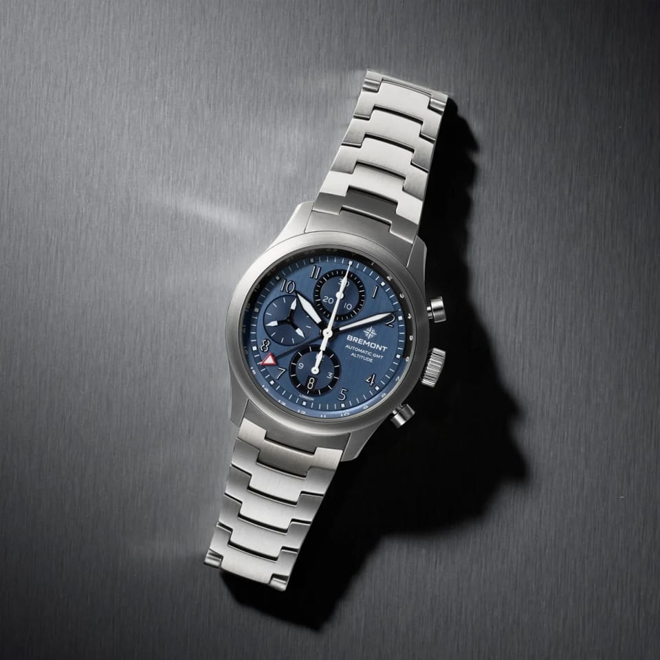 Bremont Altitude Automatic Chronograph GMT 42mm Watch ALT42-CHR-SS-BL-B