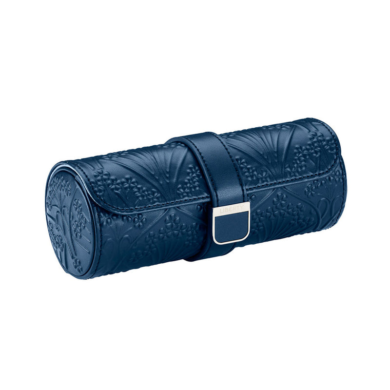 WOLF X LIBERTY All Over Ianthe Triple Watch Roll Navy