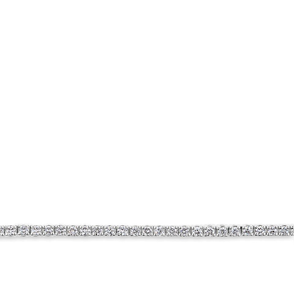 1.00 Carat Diamond Tennis Bracelet in 18ct White Gold