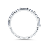 1.00 Carat Diamond Baguette Wrap Ring in 18ct White Gold
