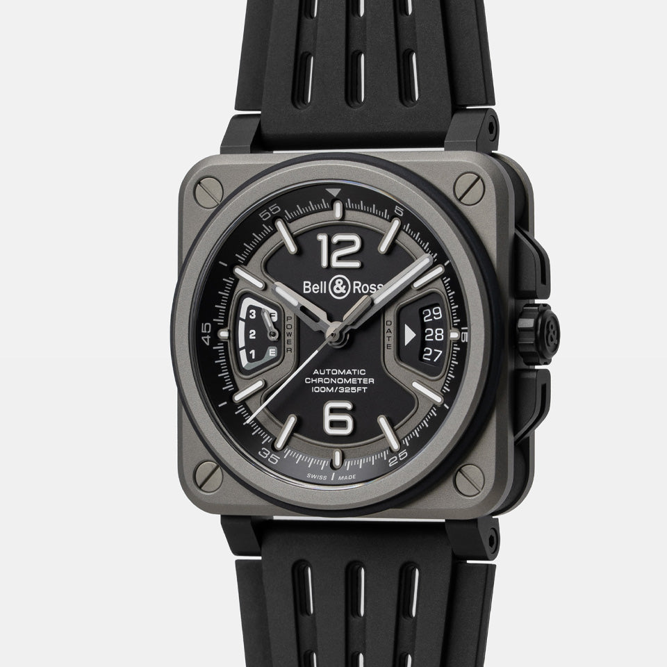 Bell & Ross BR-X3 Automatic Chronograph 41mm Watch BRX3R-BL-TI/SRB