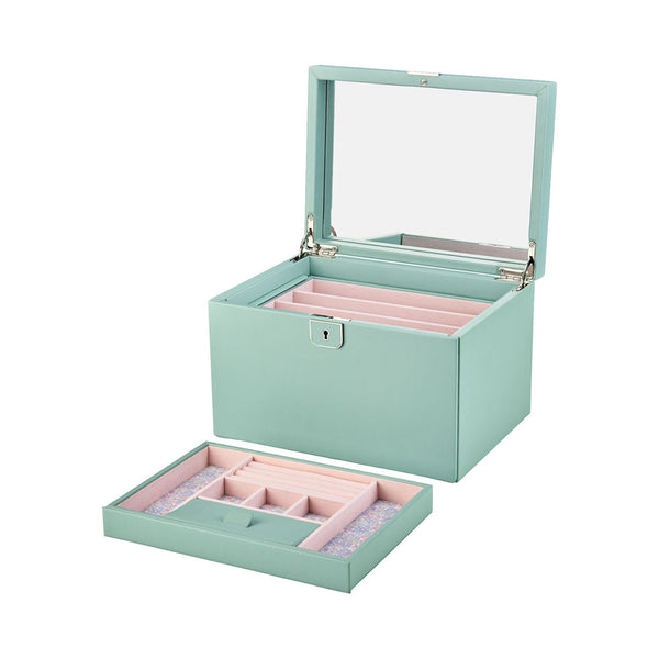 WOLF X LIBERTY Julia Interior Print Large Jewellery Box Sage Green