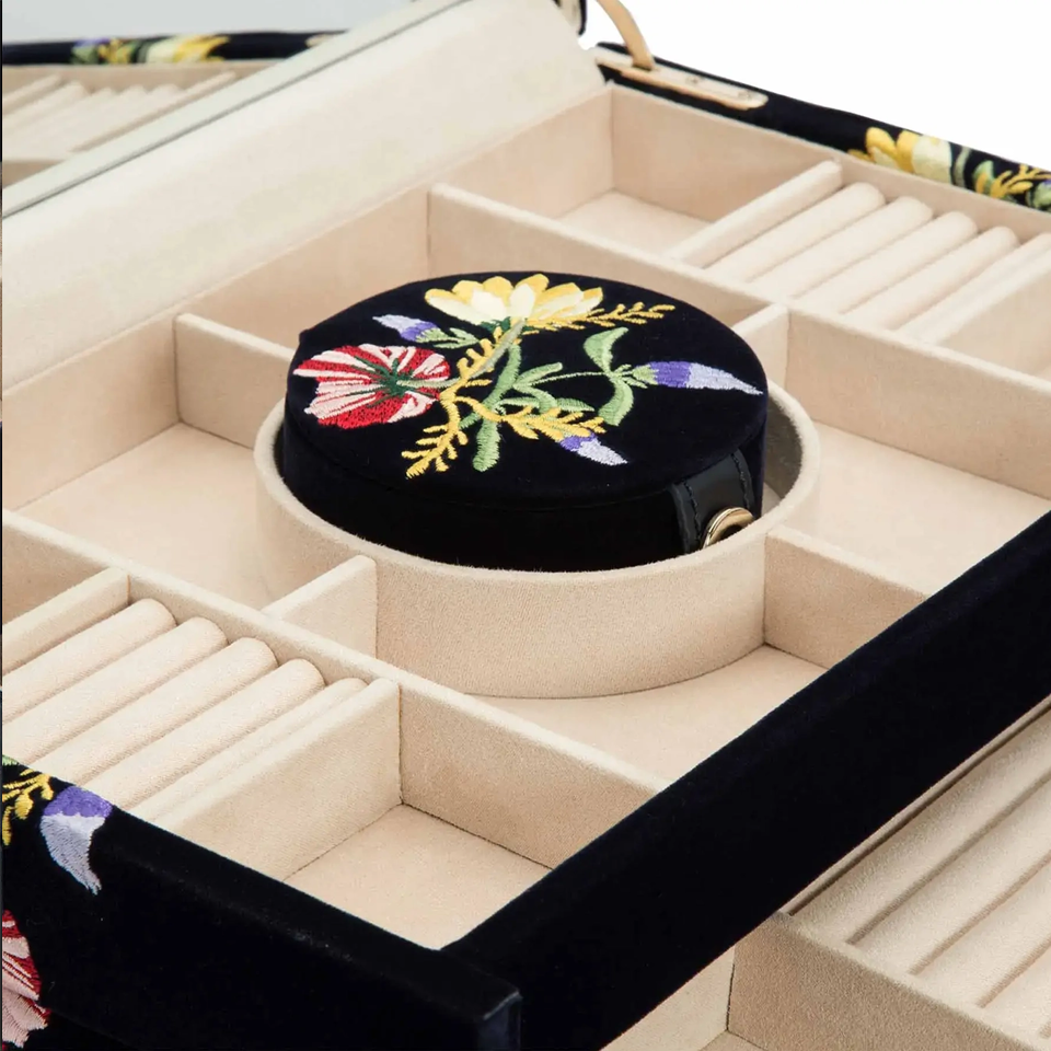 WOLF Zoe Large Indigo Jewellery Box