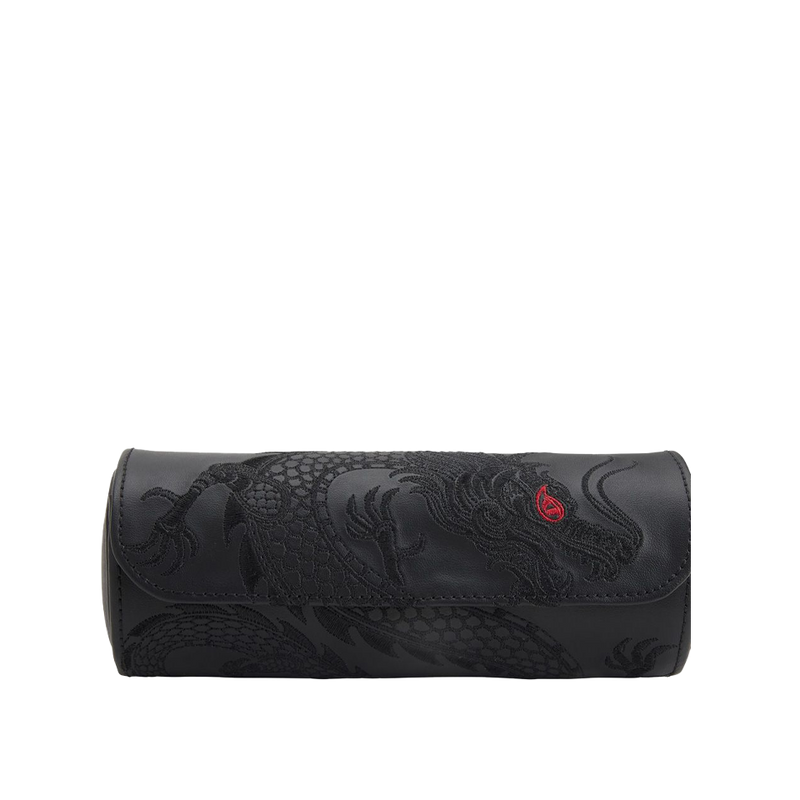 Wolf Year of the Dragon Leather Watch Roll Hardy Brothers Jewellers