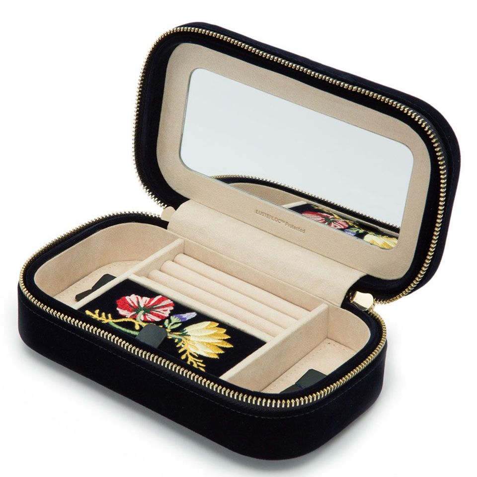 Wolf Zoe Indigo Travel Zip Case