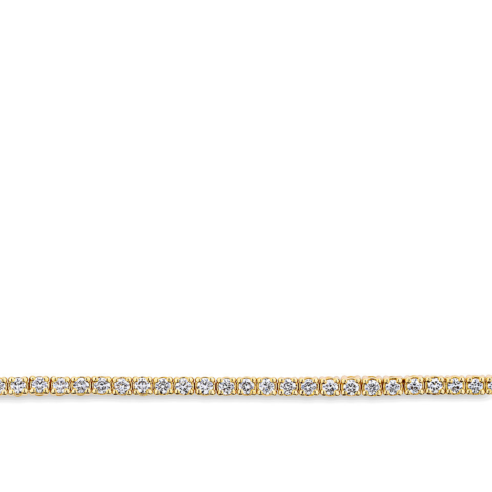 1.00 Carat Diamond Tennis Bracelet in 18ct Yellow Gold