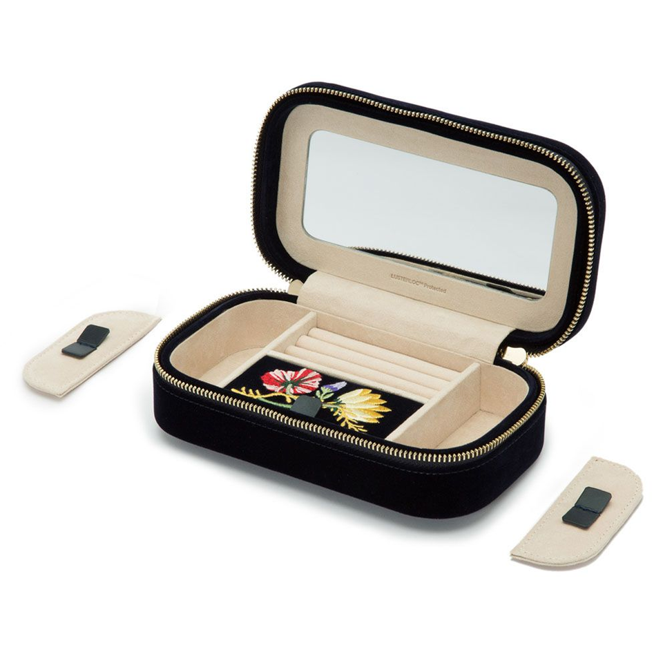 Wolf Zoe Indigo Travel Zip Case