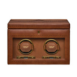 WOLF Brogue Double Watch Winder With Storage
