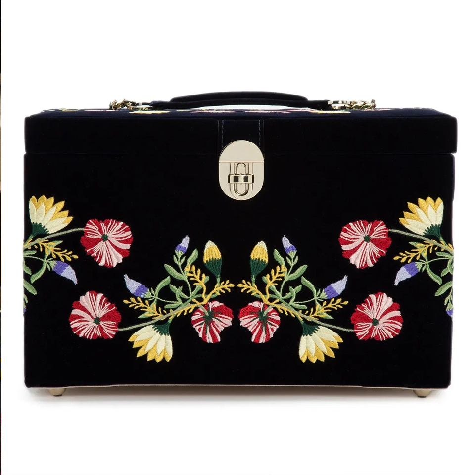 WOLF Zoe Large Indigo Jewellery Box