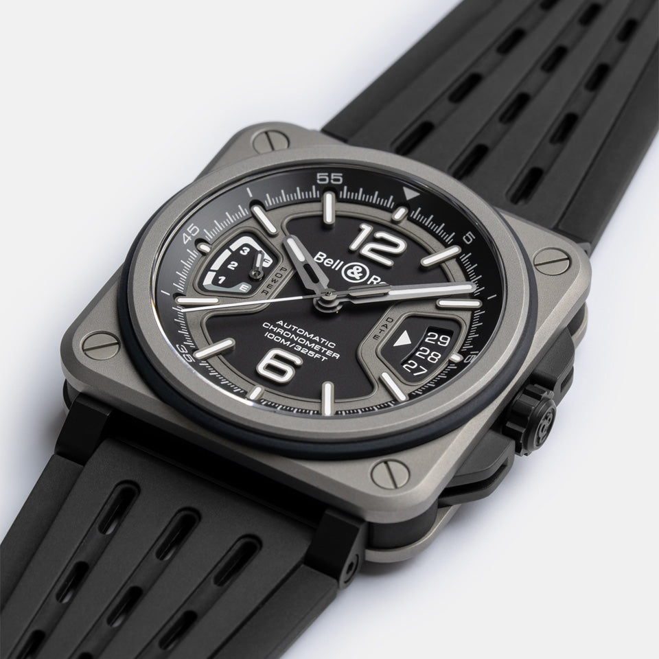 Bell & Ross BR-X3 Automatic Chronograph 41mm Watch BRX3R-BL-TI/SRB