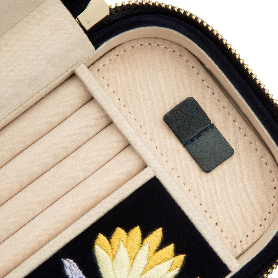 Wolf Zoe Indigo Travel Zip Case