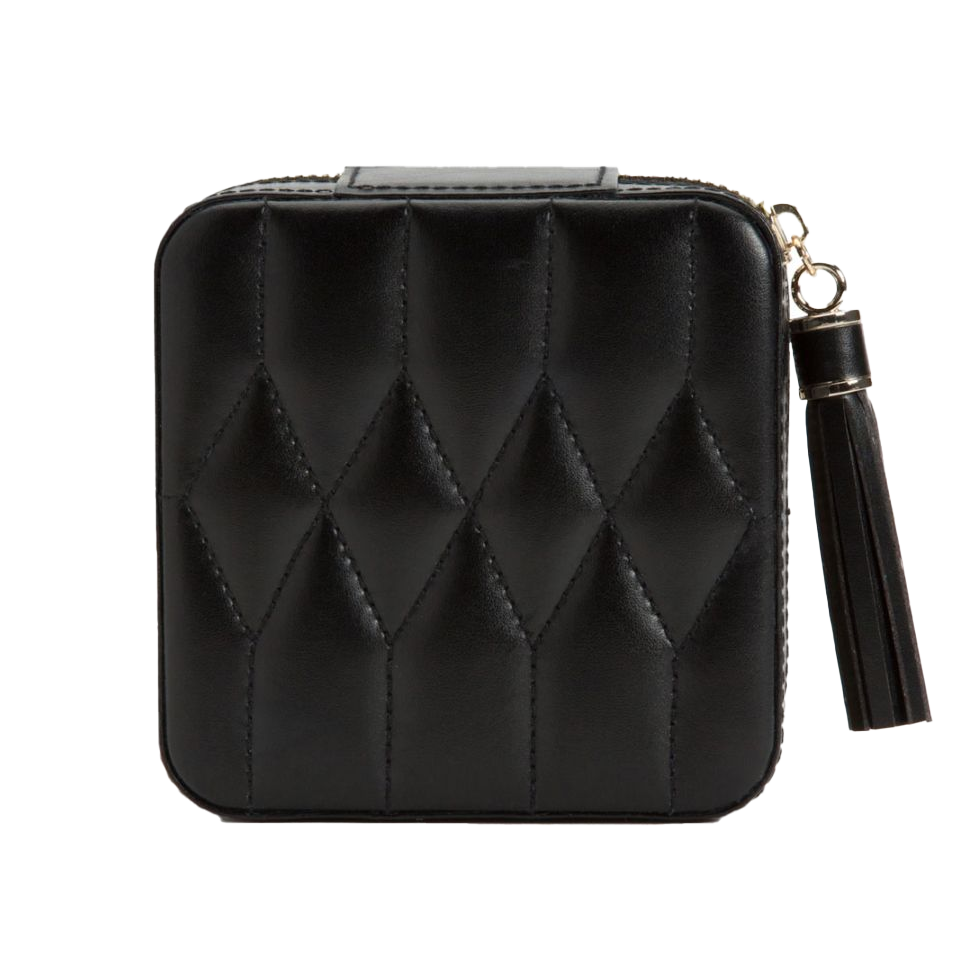 Wolf Caroline Black Travel Zip Case