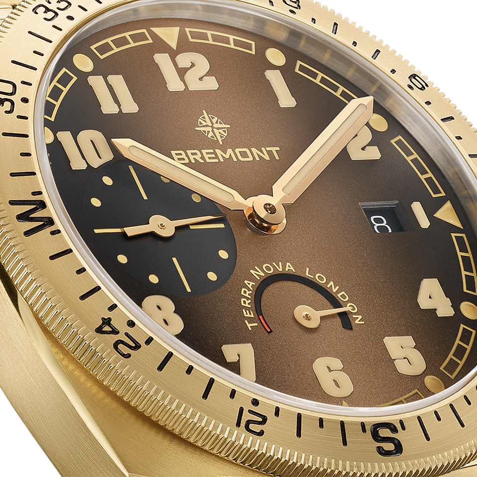 Bremont Limited Terra Nova Automatic Bronze Cupro-Aluminium 40.50mm Watch TN40-PWR-BZ-BR-B