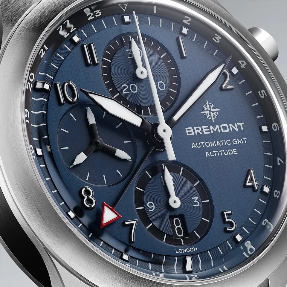 Bremont Altitude Automatic Chronograph GMT 42mm Watch ALT42-CHR-SS-BL-L-S