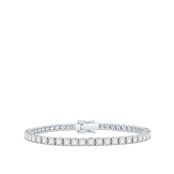 7.00 Carat Diamond Tennis Bracelet in 18ct White Gold