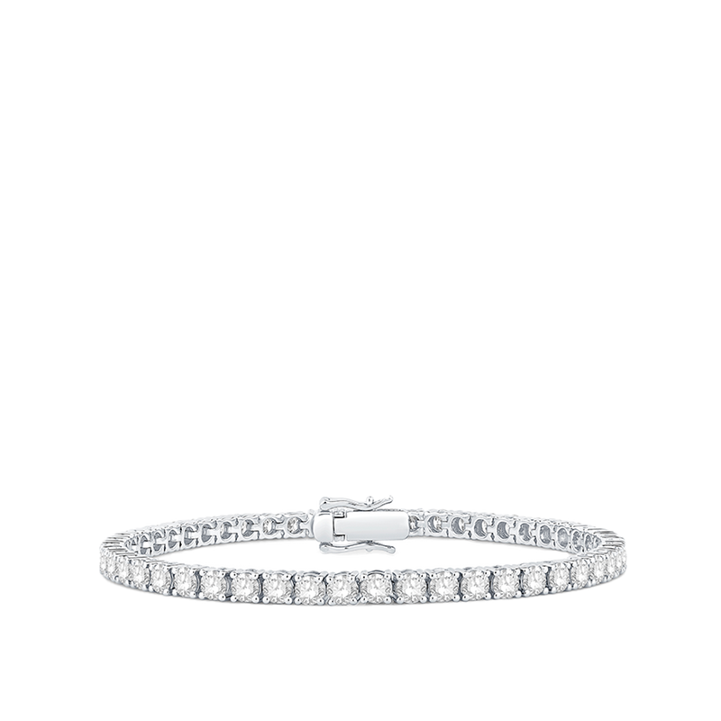 7.00 Carat Diamond Tennis Bracelet in 18ct White Gold