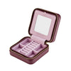 WOLF X LIBERTY Ianthe Small Travel Jewellery Zip Case Burgundy