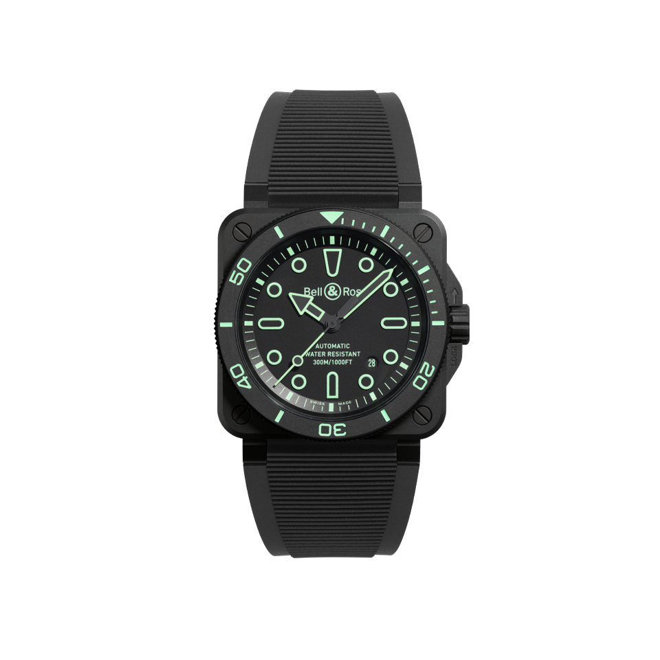 Bell & Ross BR-03 Automatic 42mm Watch BR03A-D-OL-CE/SRB