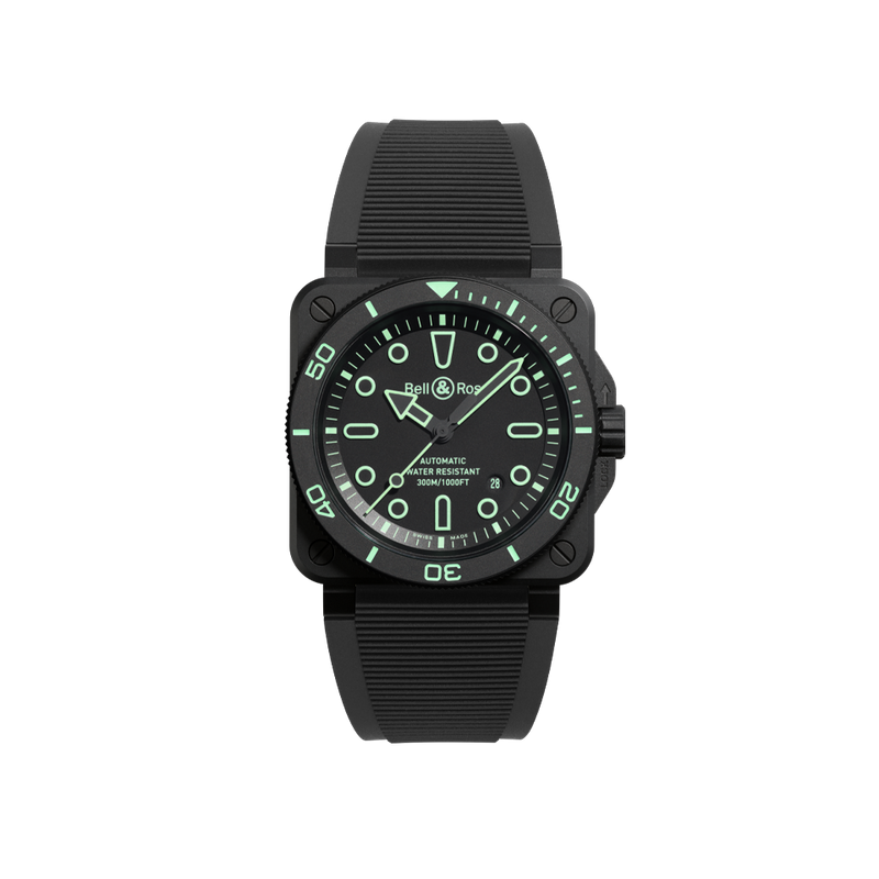 Bell & Ross BR-03 Automatic Men's 42mm Watch BR03A-D-OL-CE/SRB