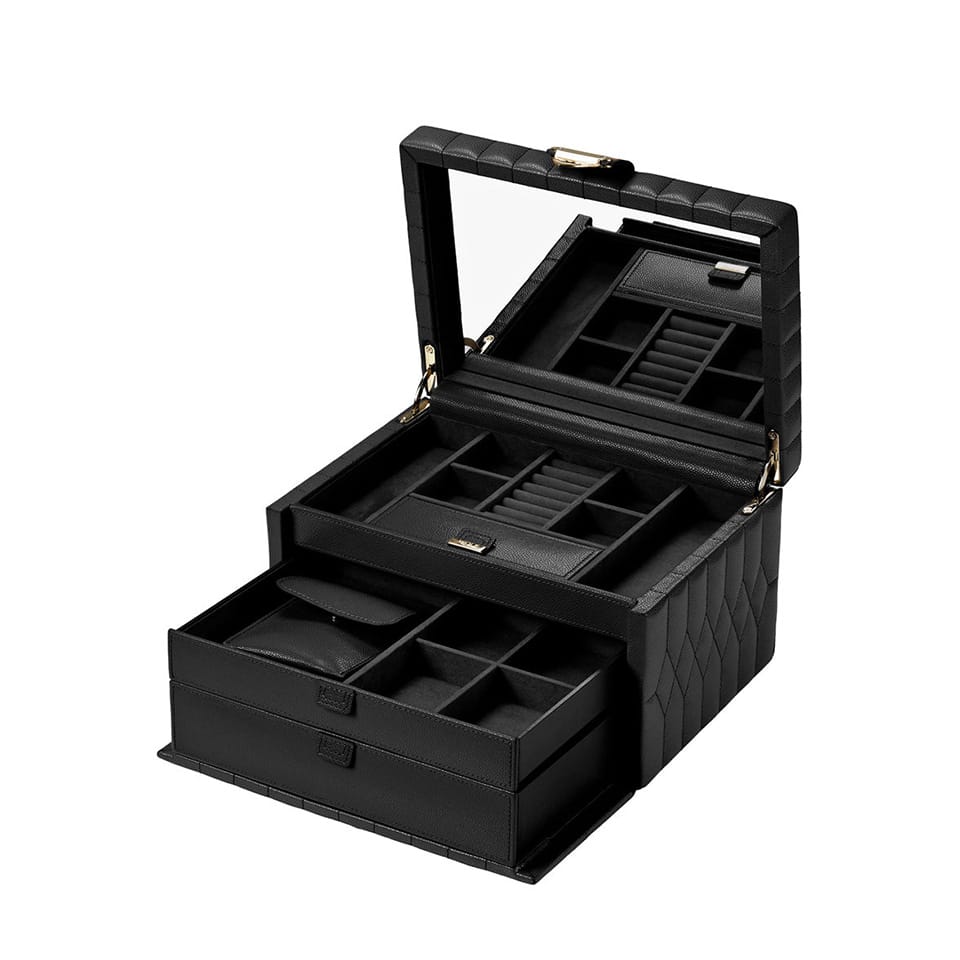Lauren Medium Jewellery Box Black 349702