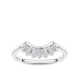 0.32 Carat Diamond Baguette Ring in 18ct White Gold