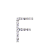 Initial Diamond Pendant in 18ct White Gold