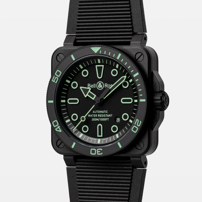 Bell & Ross BR-03 Automatic Men's 42mm Watch BR03A-D-OL-CE/SRB
