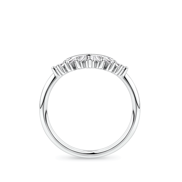 0.32 Carat Diamond Baguette Ring in 18ct White Gold