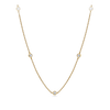 0.58 Carat Diamond Station Bezel Set Necklace in 18ct Yellow Gold