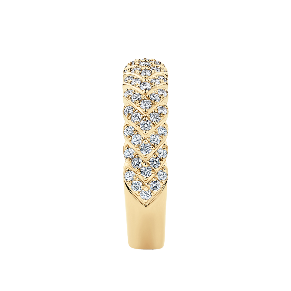 0.63 Carat Diamond Vera Ring in 14ct Yellow Gold