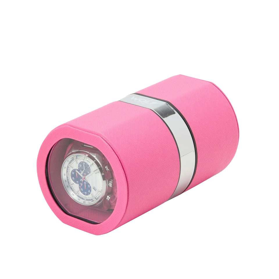Wolf "The Rocket" Automatic Pink Watch Winder