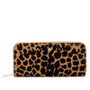 WOLF Savanna Leopard Print Long Zip Wallet