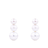 Akoya Pearl Graduated Stud Earrings in 14ct Yellow Gold