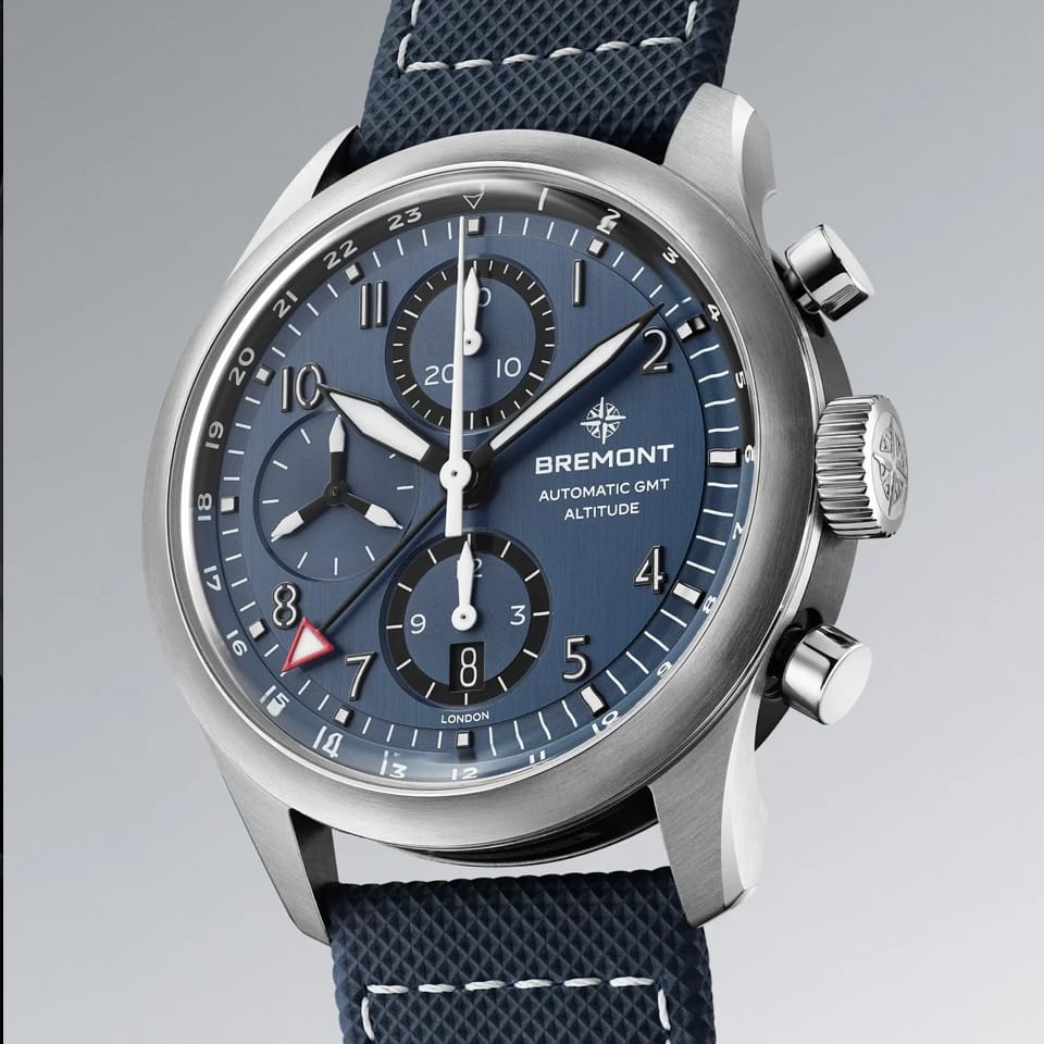 Bremont Altitude Automatic Chronograph GMT 42mm Watch ALT42-CHR-SS-BL-L-S