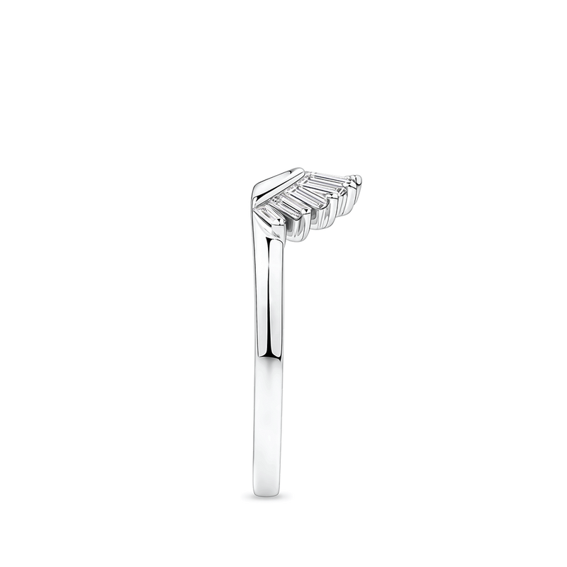 0.32 Carat Diamond Baguette Ring in 18ct White Gold