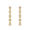 0.50 Carat Diamond Drop Earrings in 18ct Yellow Gold