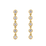 0.50 Carat Diamond Drop Earrings in 18ct Yellow Gold