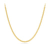 Miami Link Chain in 18ct yellow gold from Hardy Brothers Jewellers, shown in full length with its bold, interlocked links.