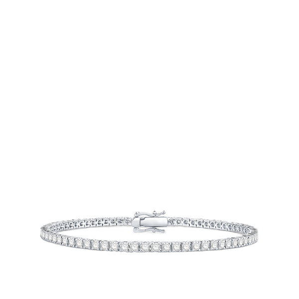 3.00 Carat Diamond Tennis Bracelet in 18ct White Gold