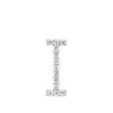 Initial Diamond Pendant in 18ct White Gold