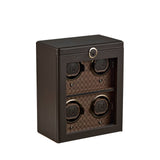 WOLF Earth 4 Piece Watch Winder in Coffee