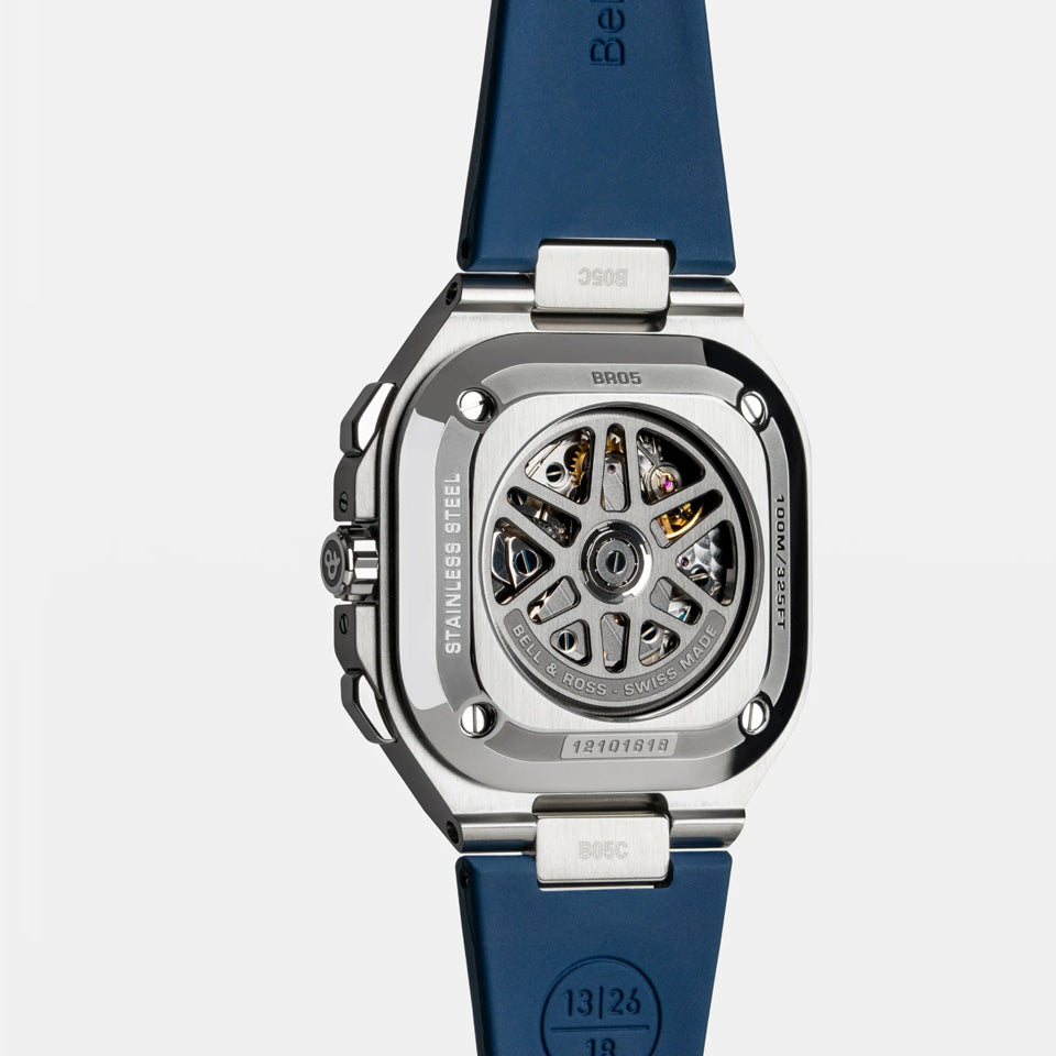 Bell & Ross BR05 Automatic Chronograph 40mm Watch BR05C-BLU-ST/SRB