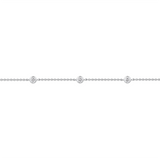 0.40 Carat Diamond Station Bezel Set Bracelet in Platinum