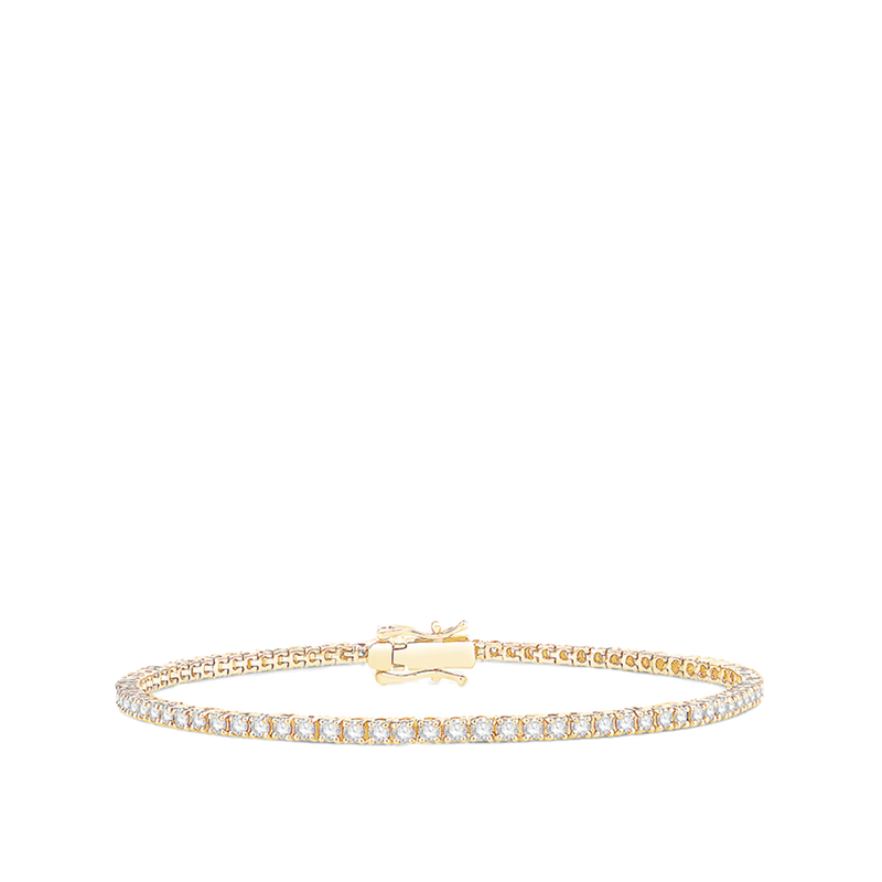 2.00 Carat Diamond Tennis Bracelet in 18ct Yellow Gold
