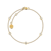 0.40 Carat Diamond Station Bezel Set Bracelet in 18ct Yellow Gold