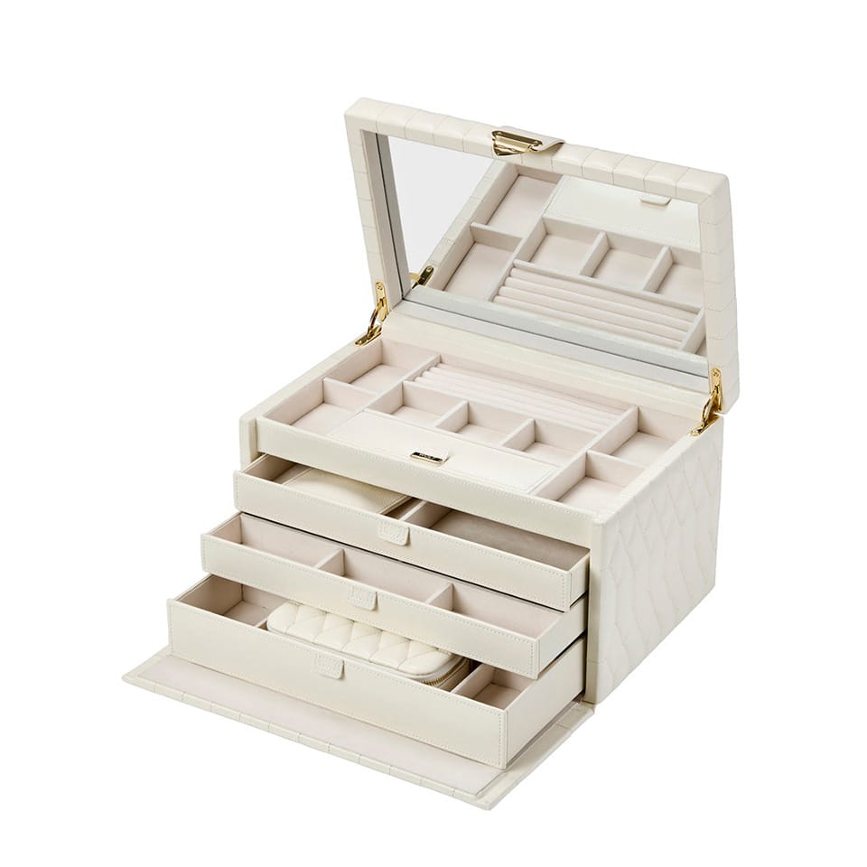 Lauren Large Jewellery Box Ivory 349852