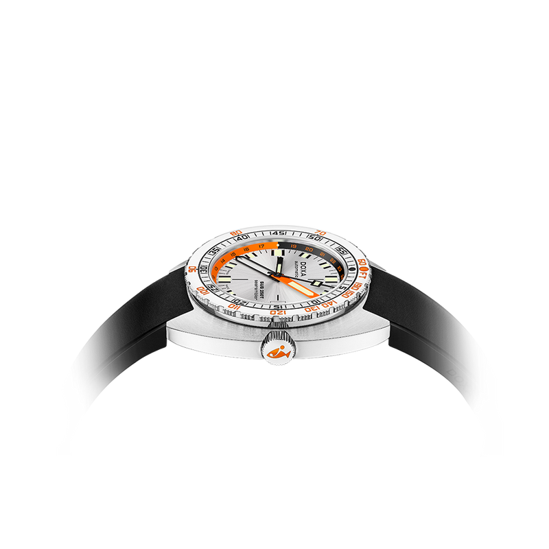 DOXA SUB 250T GMT STAINLESS STEEL RUBBER STRAP 855.10.021.20
