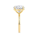 8.08 Carat Round Brilliant Cut Solitaire Engagement Ring in 18ct Yellow Gold