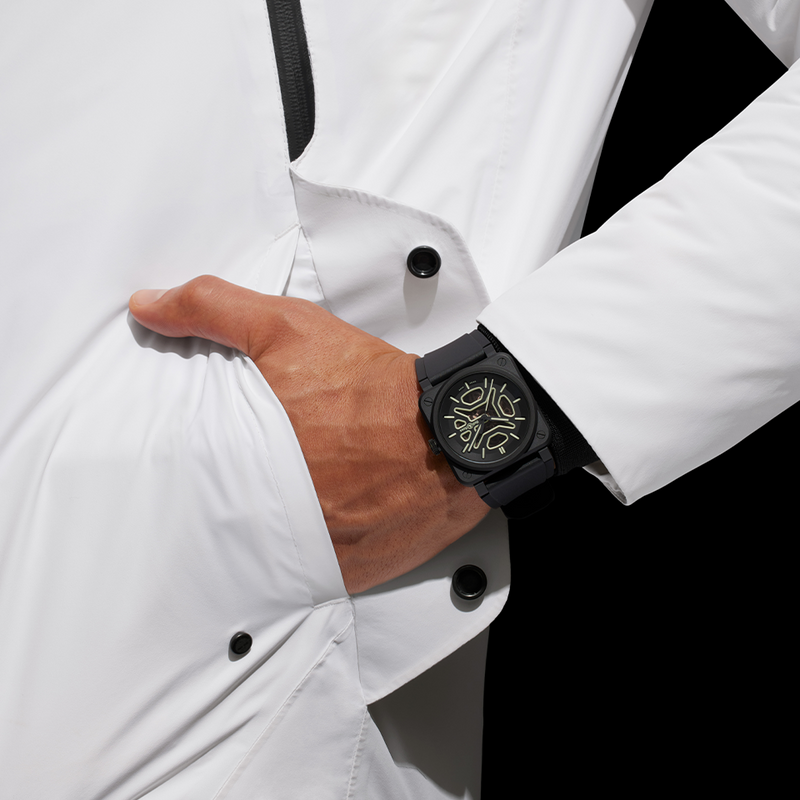 Bell & Ross BR-03 Automatic Men's 41mm Watch BR03A-LM-SKCE/SRB
