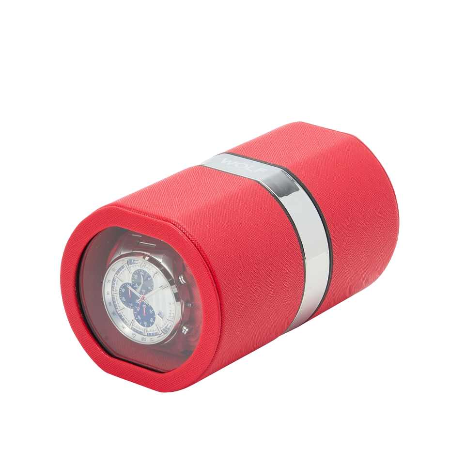Wolf "The Rocket" Automatic Red Watch Winder